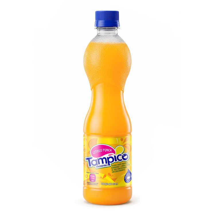 Bebida De Naranja, Mandarina y Limón Citrus Punch Tampico Botella 500 ml