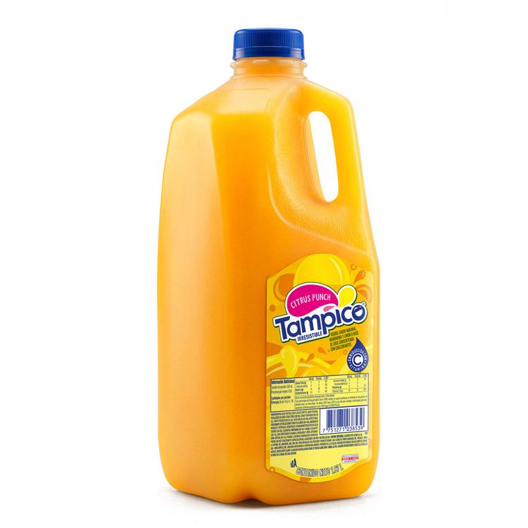 Bebida De Naranja, Mandarina y Limón Citrus Punch Tampico Botella 1.87 lt