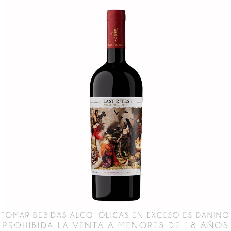 Vino Tinto Cabernet Sauvignon Last Rites Arrepentimiento G Rrva 750ml