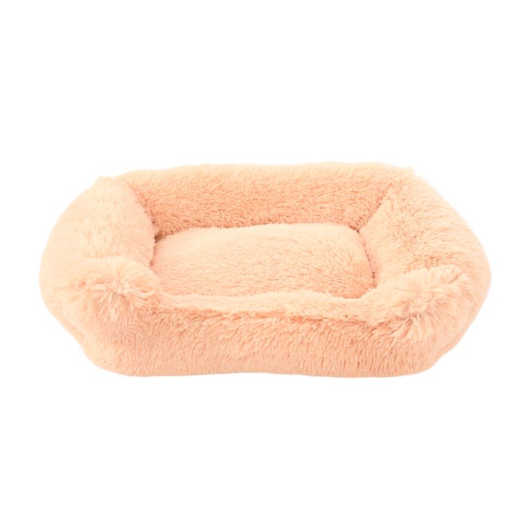 Cama Pet's Fun Rectangular Peluda Beige S