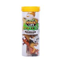 Set Tubo con Animales Happy Line 12 piezas