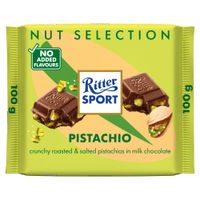 Chocolate con Leche y Pistachos Ritter Sport 100g