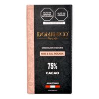 CHOCOLATE DOMENICO NIBS & SAL ROSA 80G