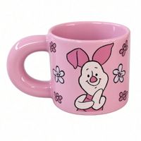Taza de Cerámica Disney Rosado Piglet Winnie Pooh 400ml